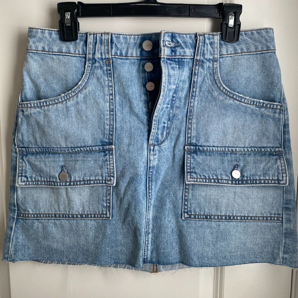 Joe's Jeans High Waist Mini Skirt - Blue Denim Color, Size 29